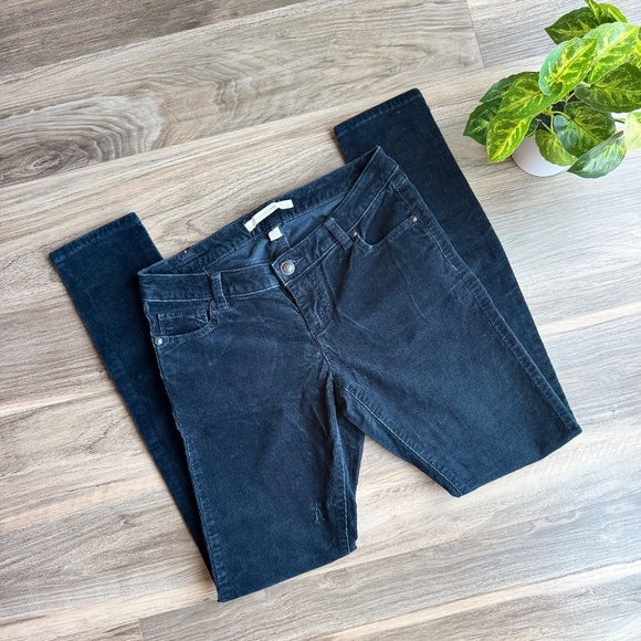 LC Lauren Conrad Dark Blue - The Skinny Cord - Corduroy Pants Size 6 - Picture 11 of 11